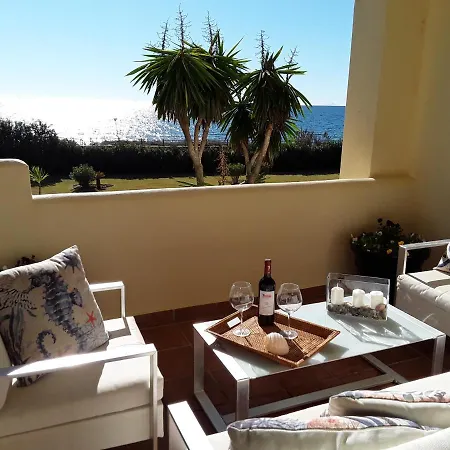 Holidays & Beachfront Neptuno I, Sea Views,pool,garden, Elviria * Marbella